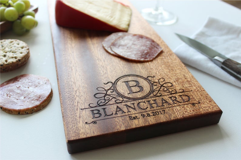 Personalized Cheese Charcuterie Board | SugarTreeGallery