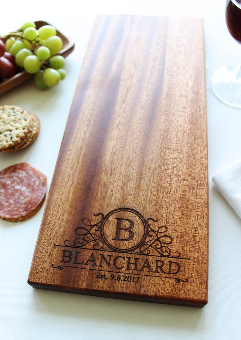 Personalized Cheese Charcuterie Board | SugarTreeGallery