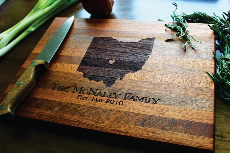 Custom Engraved Cutting Board | Sugar Tree Gallery
