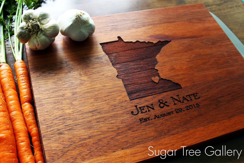 Custom Engraved Cutting Board | Sugar Tree Gallery