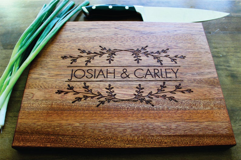 Personalized Cutting Board Custom Engraved Perfect Wedding Gift